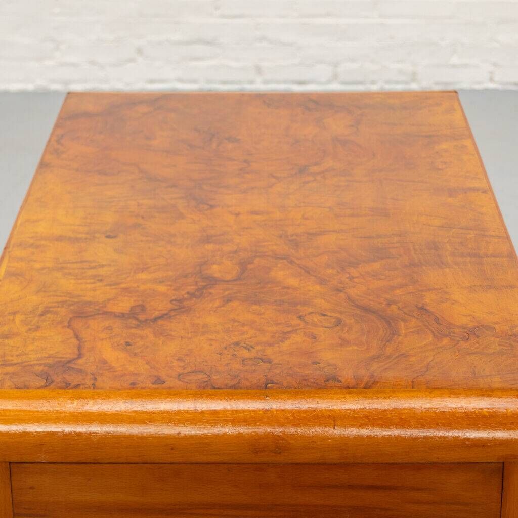 Italian Art Deco burl desk 1930s