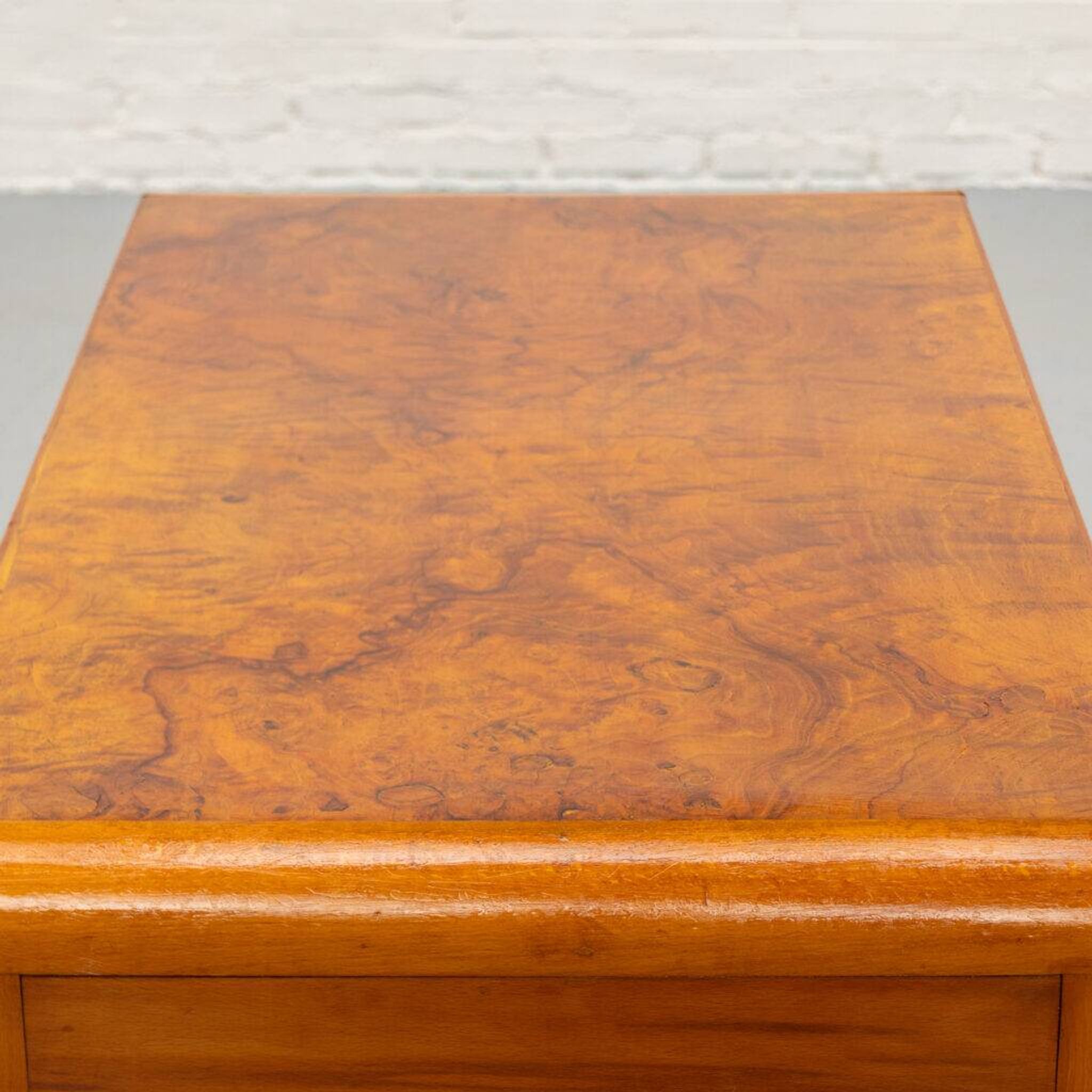 Italian Art Deco burl desk 1930s