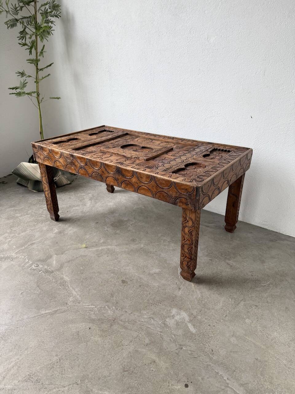 Savoyard folk art coffee table