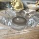 Ashtray in glass crystal in the shape of a star.