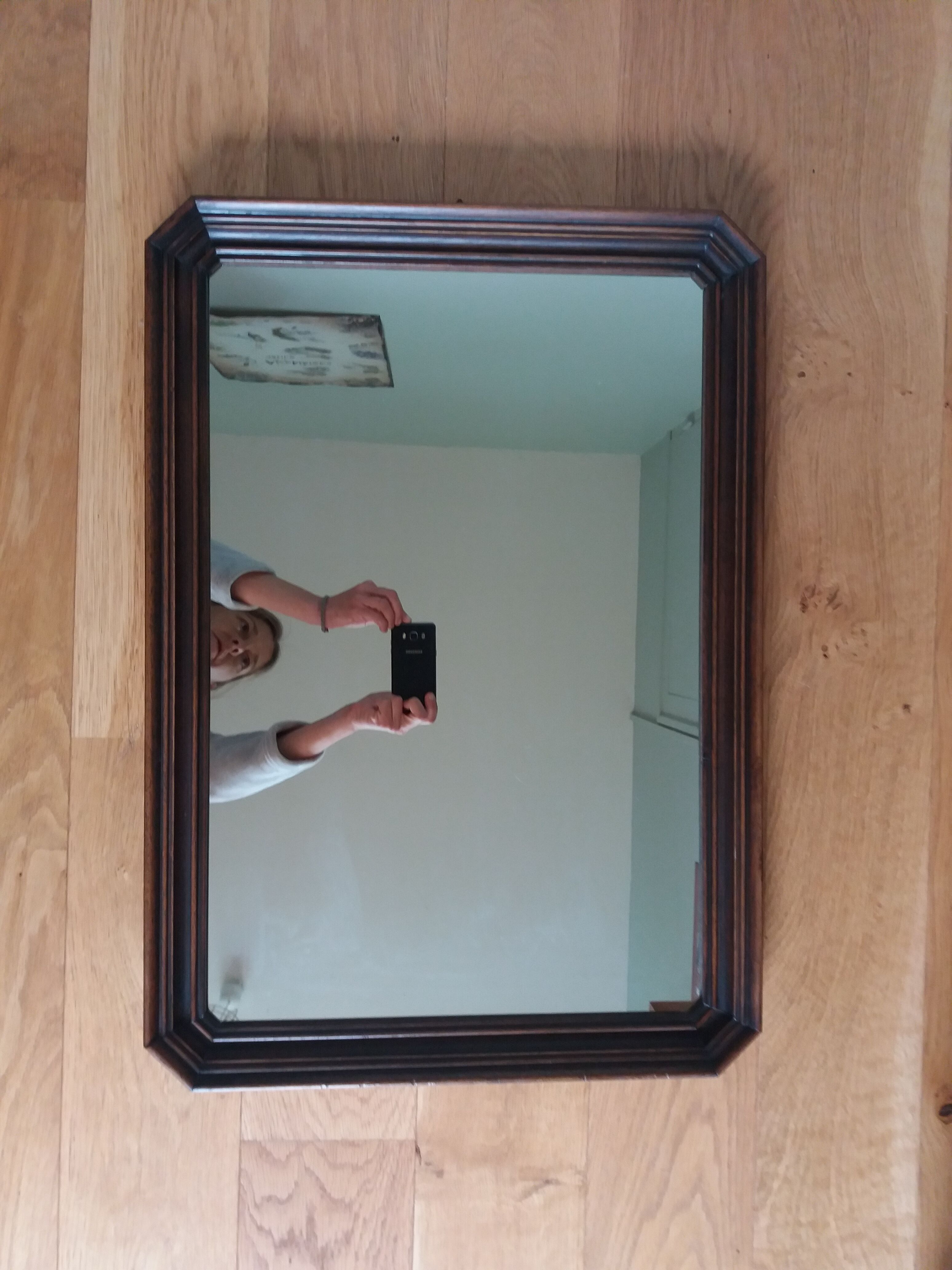 Art Deco mirror molded wood 69 x 49