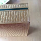 Straw marquetry box