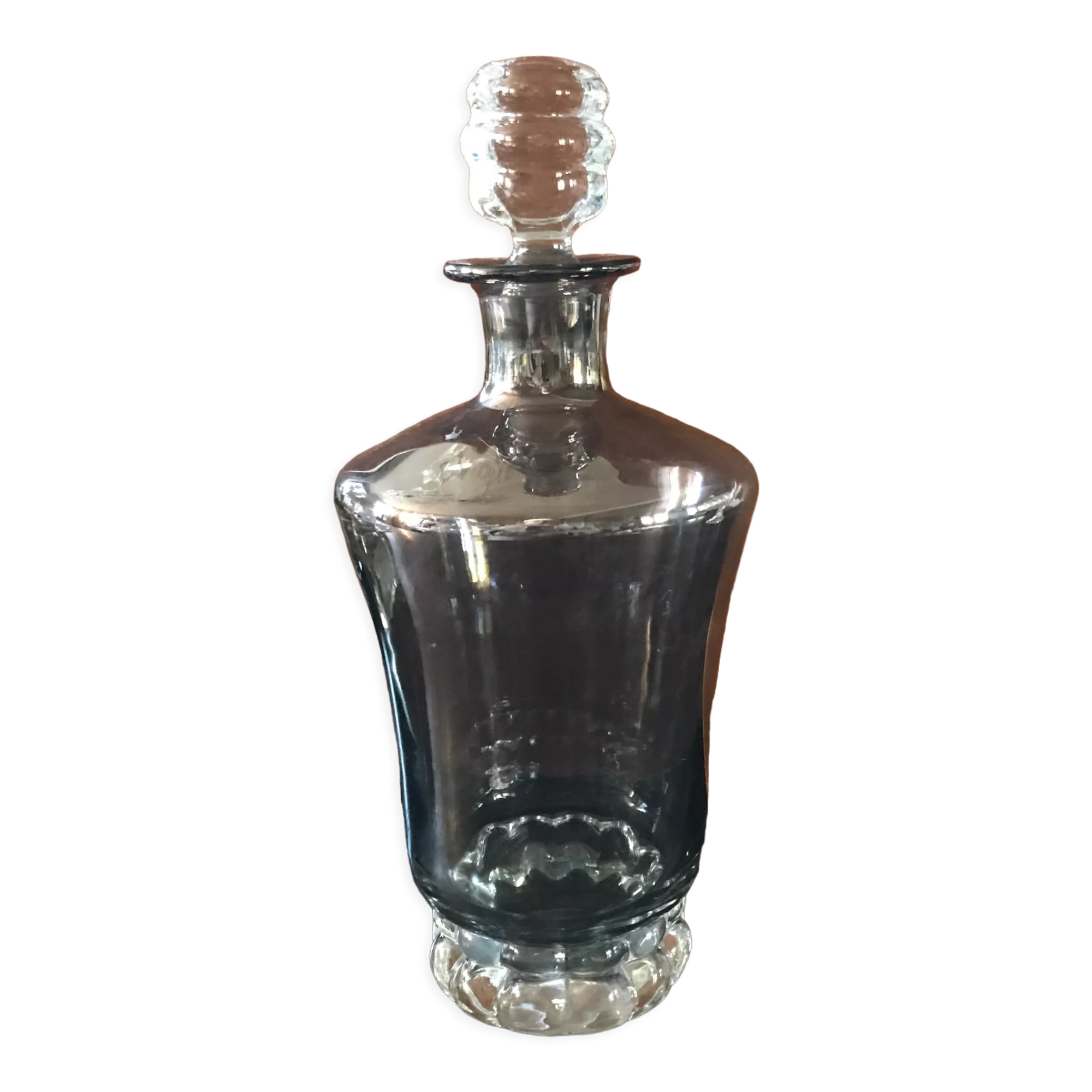 Pop-up Christmas 2022 Tinted glass decanter mid-twentieth