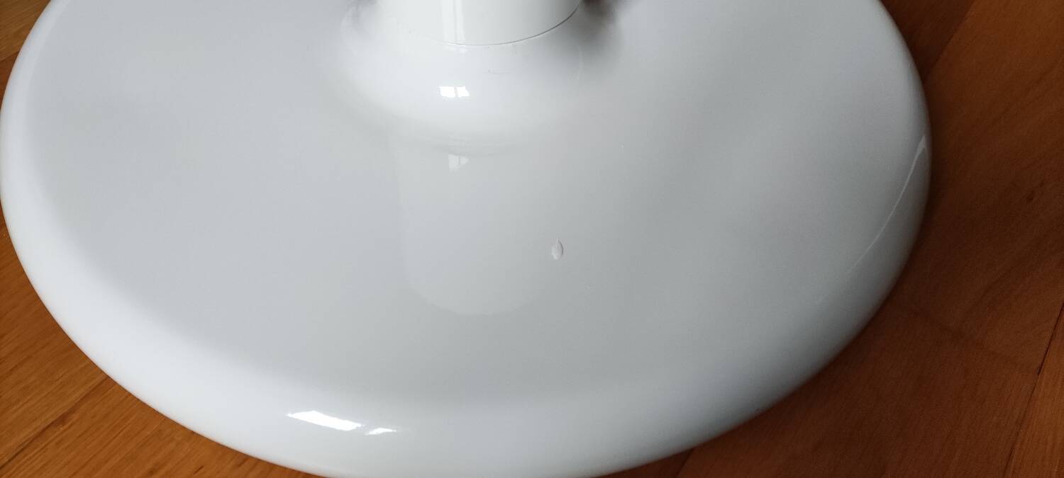 Lita pendant light white lacquered metal xl 60 cm vintage