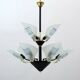 Modern Italian Chandelier with Murano Glass Sails, 1989