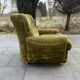 Fauteuil Velours vert année 70