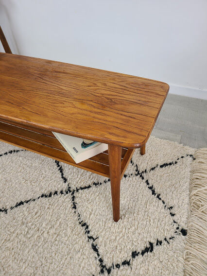 Table basse vintage design scandinave 1950
