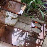 Smoked plexiglas rolling bar 70