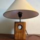 Solid wood table lamp