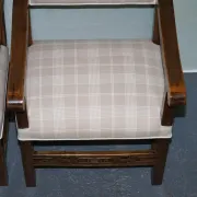 Victorian Armchairs with Carved Wood Details, Set of 2