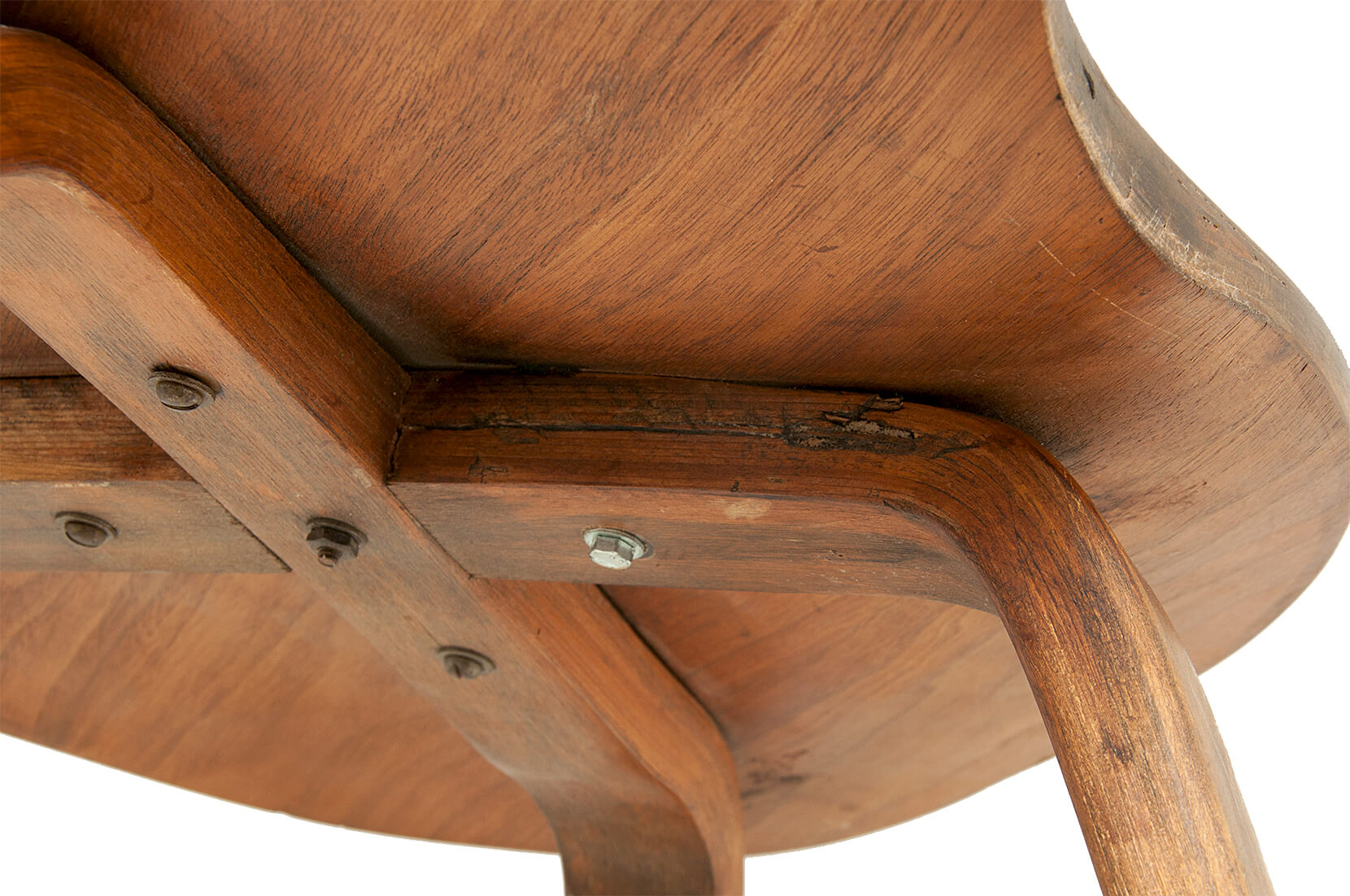 Norman Cherner's walnut chair edited by Plycraft