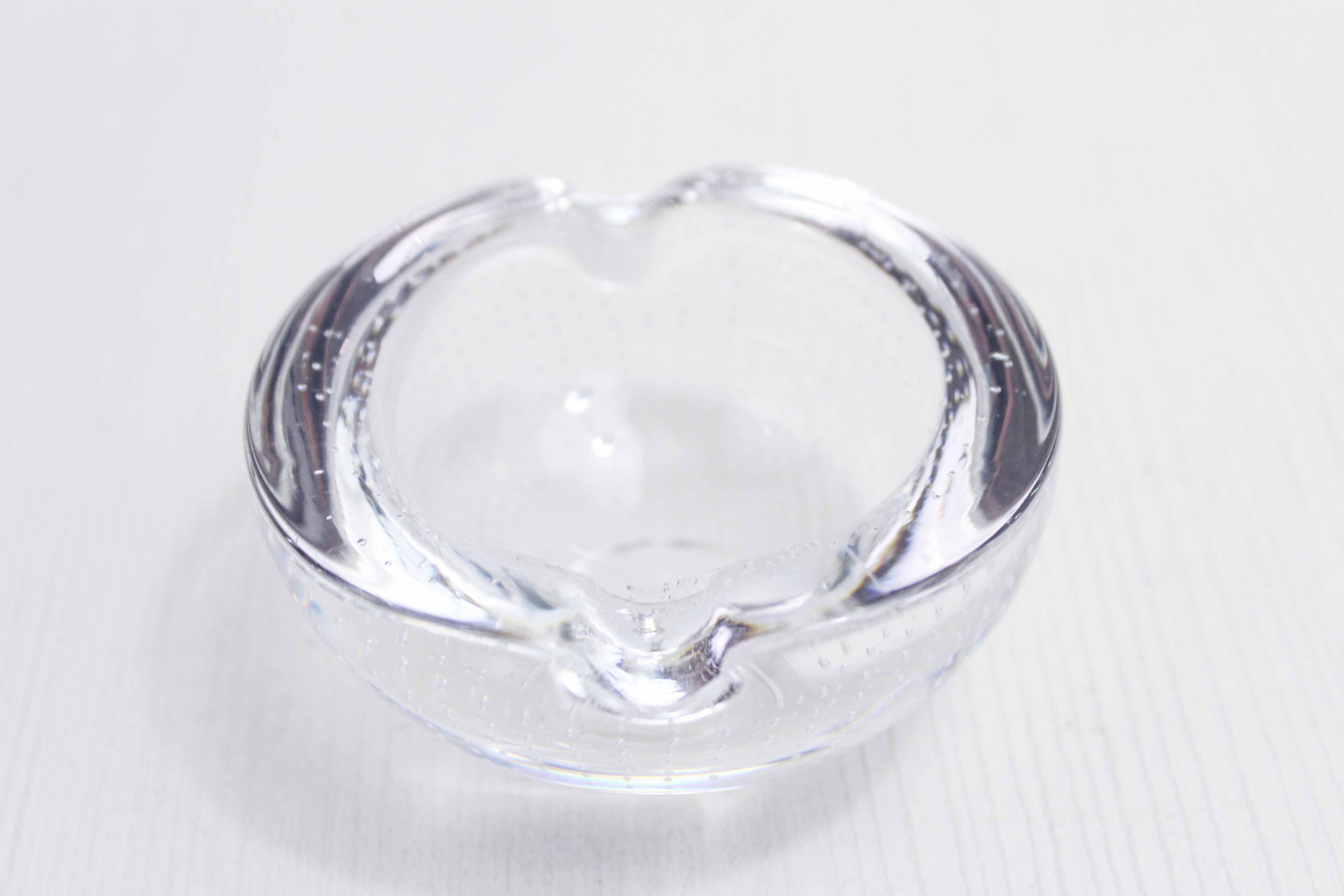 Bubble glass ashtray