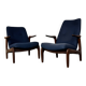 Mid-Century Modernist Danish Teak Lounge Chairs, 1960s, Set of 2