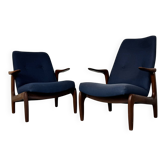 Mid-Century Modernist Danish Teak Lounge Chairs, 1960s, Set of 2