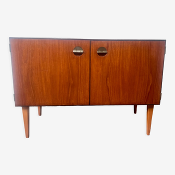 Scandinavian tv stand sideboard in teak 1960 vintage