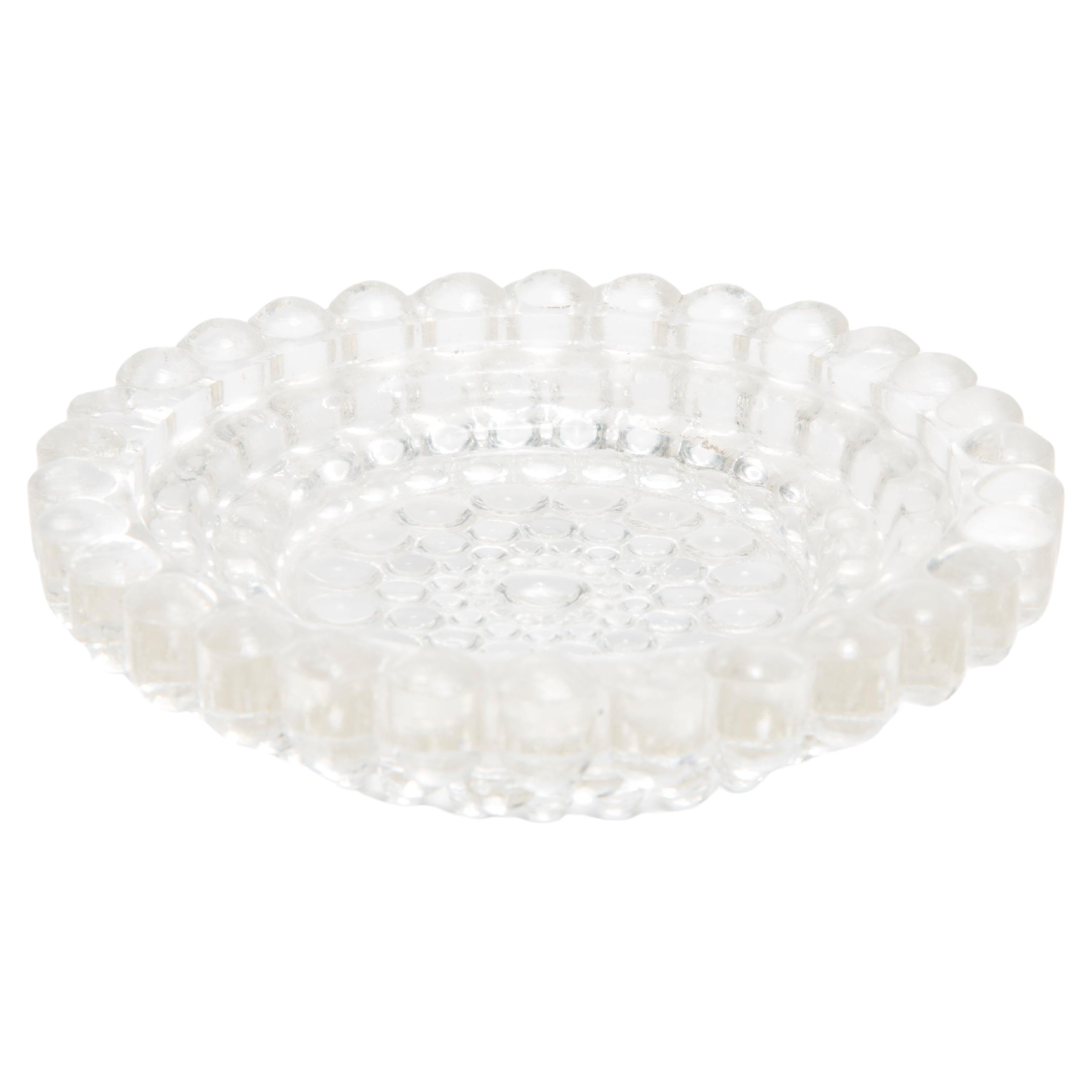 Crystal bowl ashtray from the mid-20th century, Italy, 1970s.
