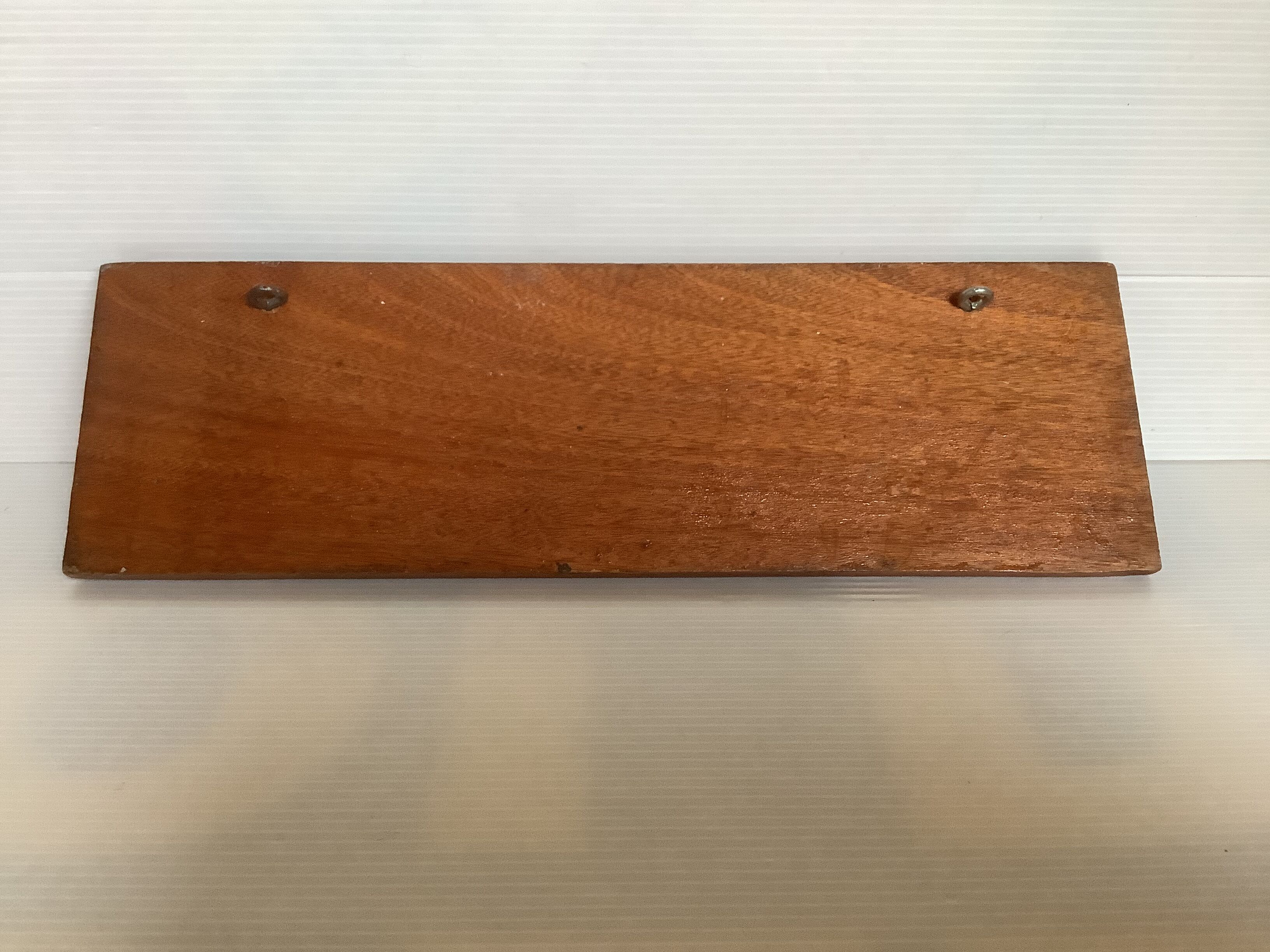 Wooden tea towel holder three double aluminum hooks