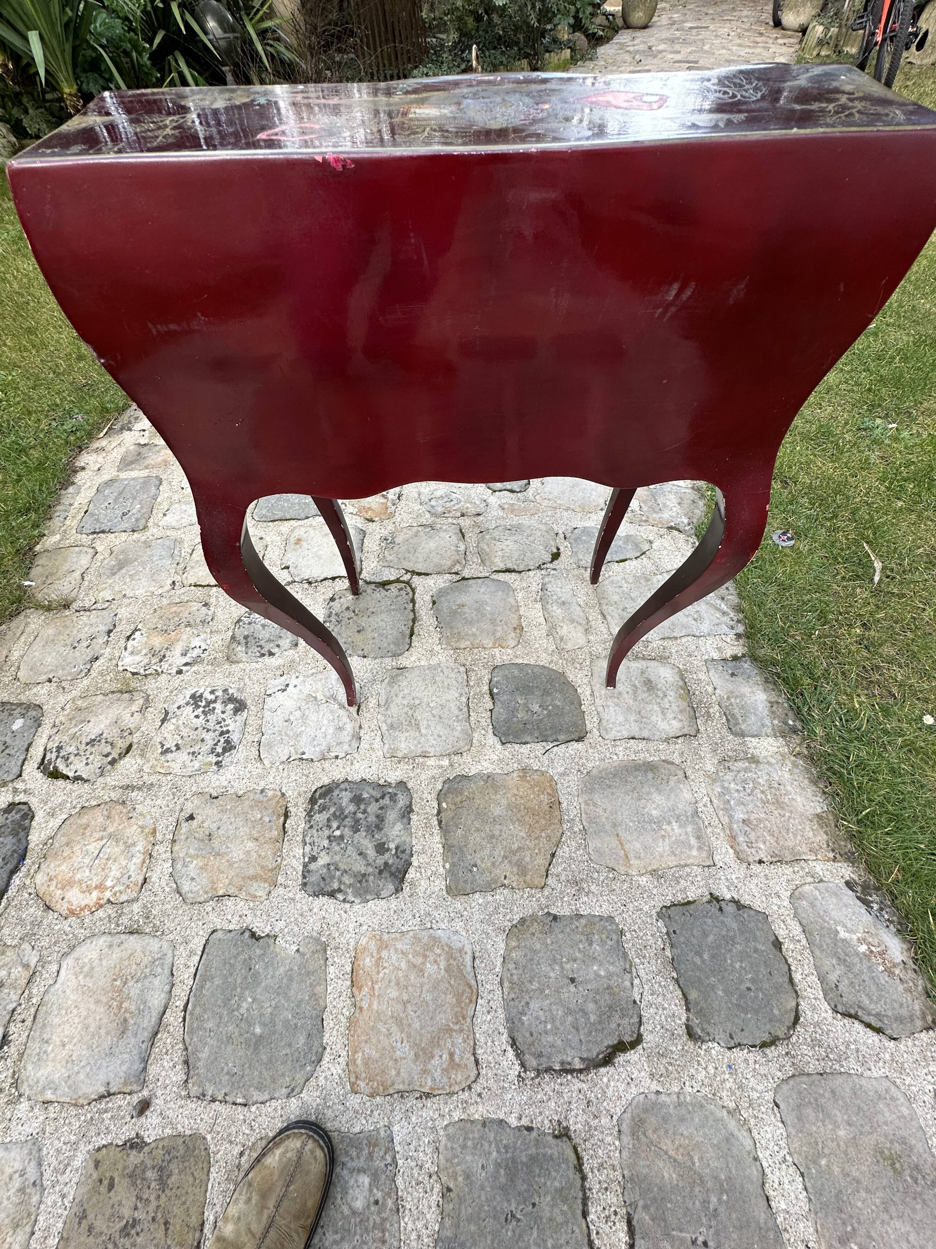 Slope desk - Louis XV style - Chinese lacquer