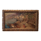 Oil painting on canvas by Salvatore Balsamo (Naples 1894-1922)