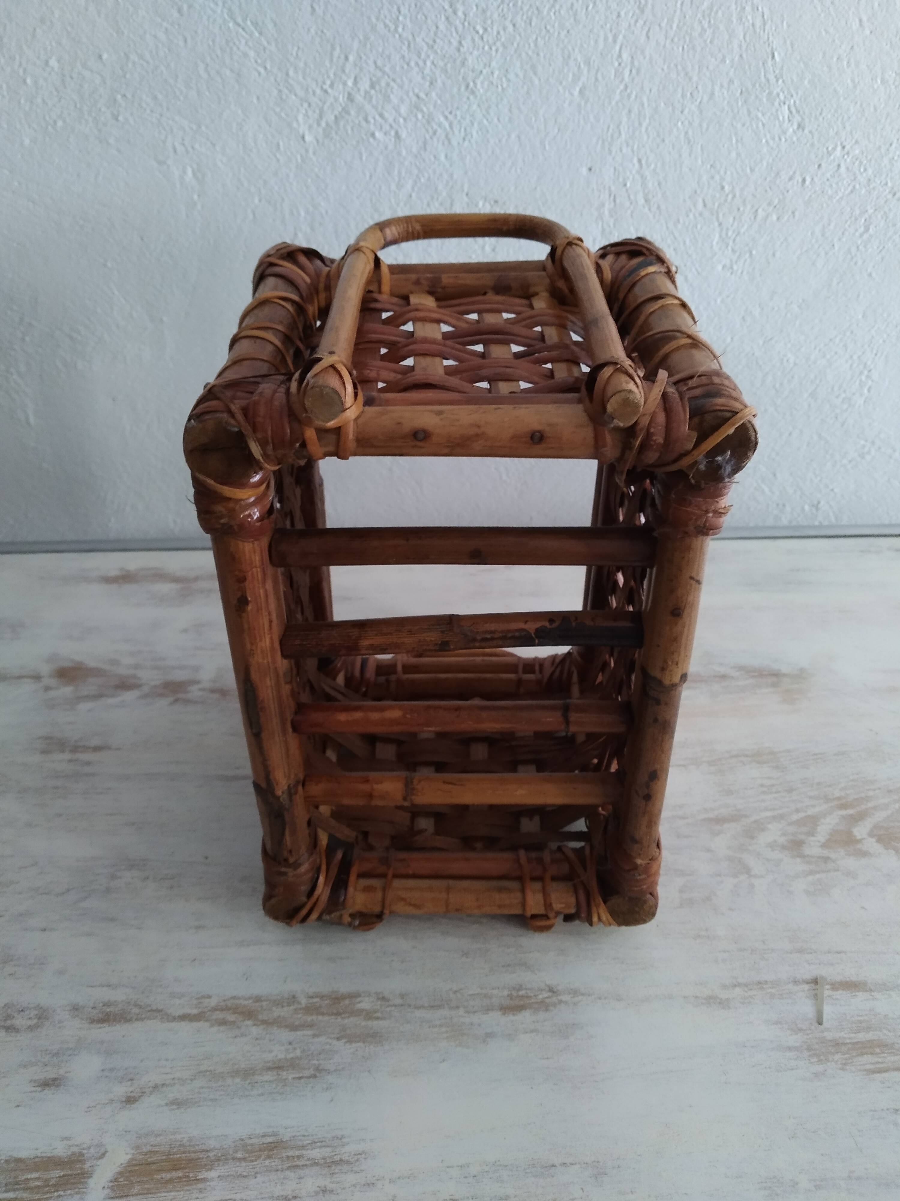 Bamboo storage basket