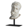 Hercules Head sculpture, small size, in resin and metal base.