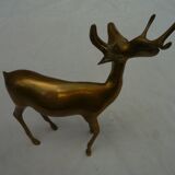 Deer, animal brass, vintage 70s