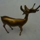 Cerf laiton animalier vintage 70s