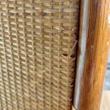 Wicker chest of drawers, canning and bamboo wood
