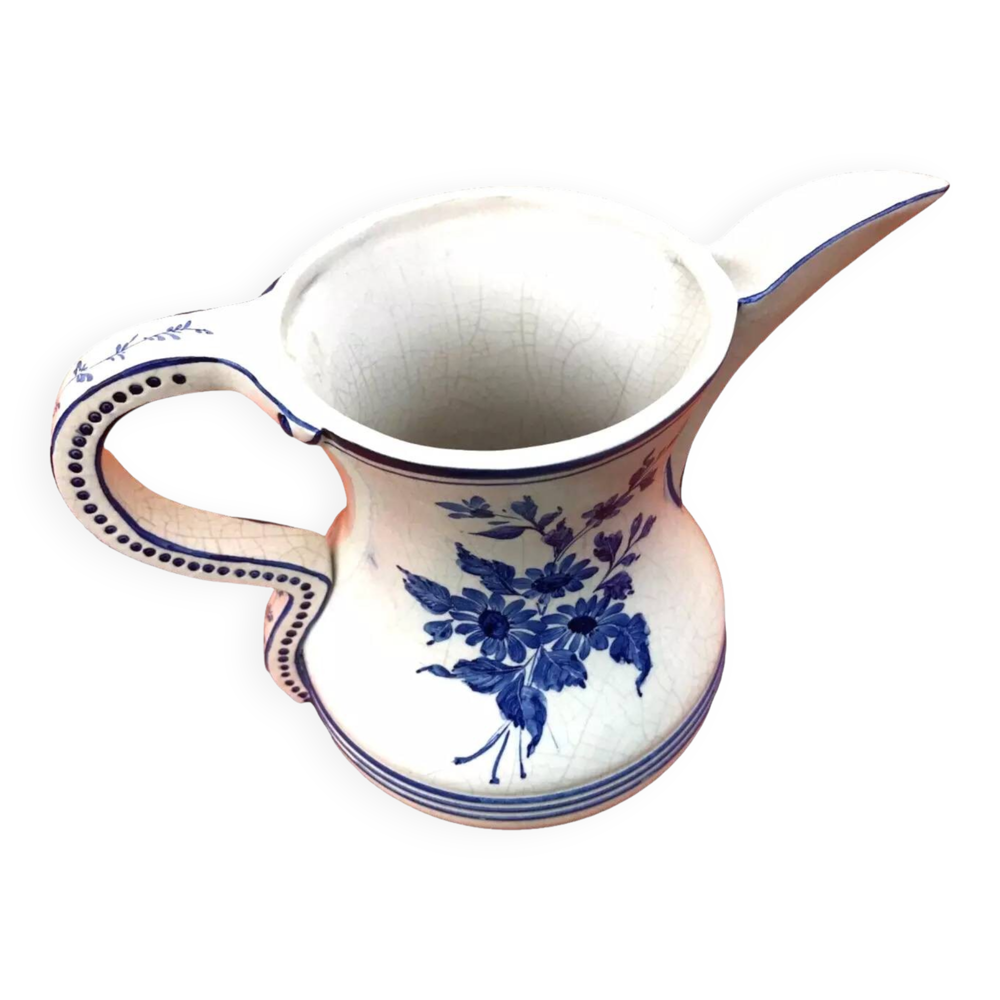 Pitcher / Vase floral decoration Bassano Ceramics