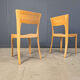 Vintage oak dining chairs, 1980s - Belgium