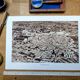 Montpellier, Vintage, photo plate printed in 1935.