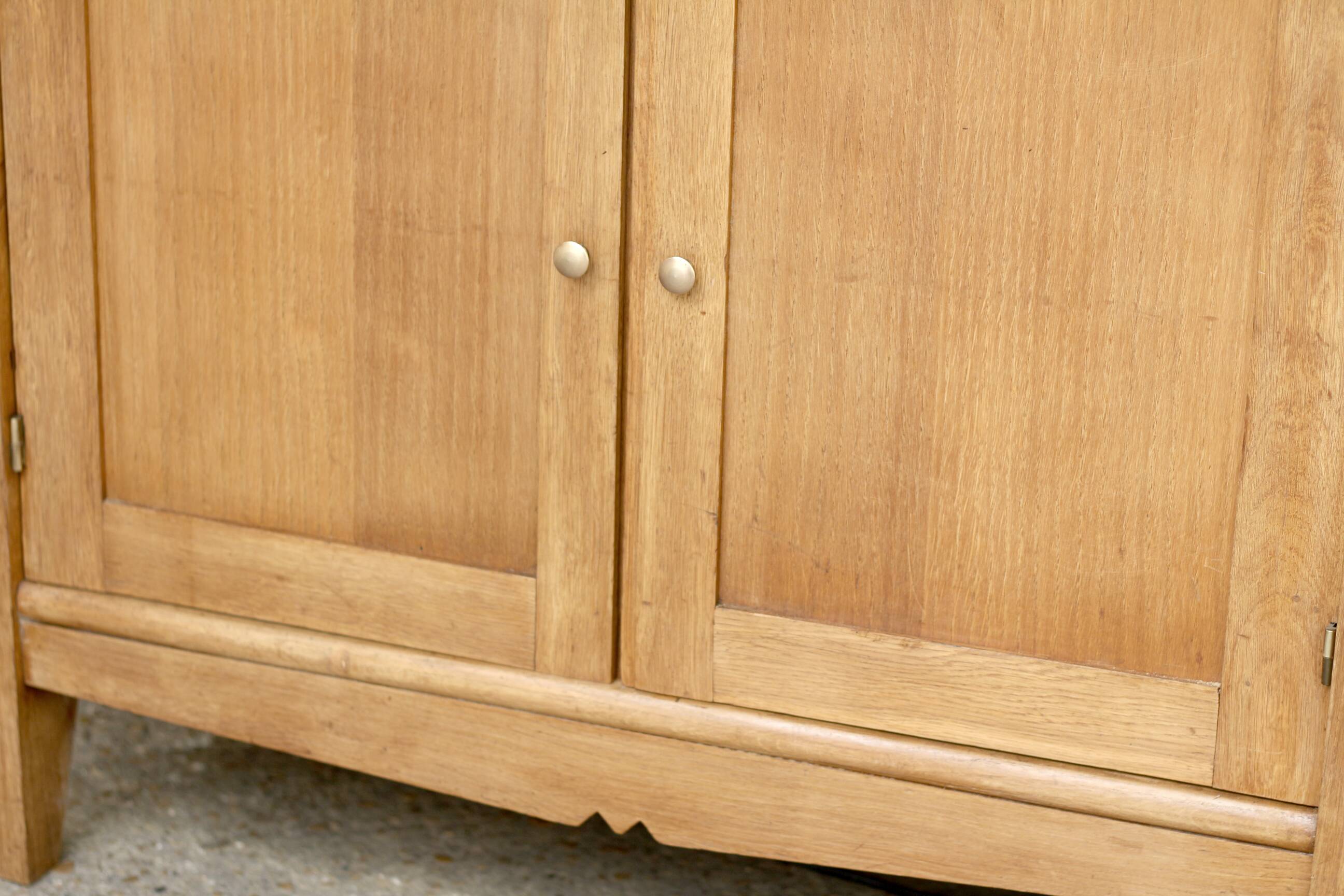 Rare: solid blonde oak secretary from the 1940s/50s. Designer.