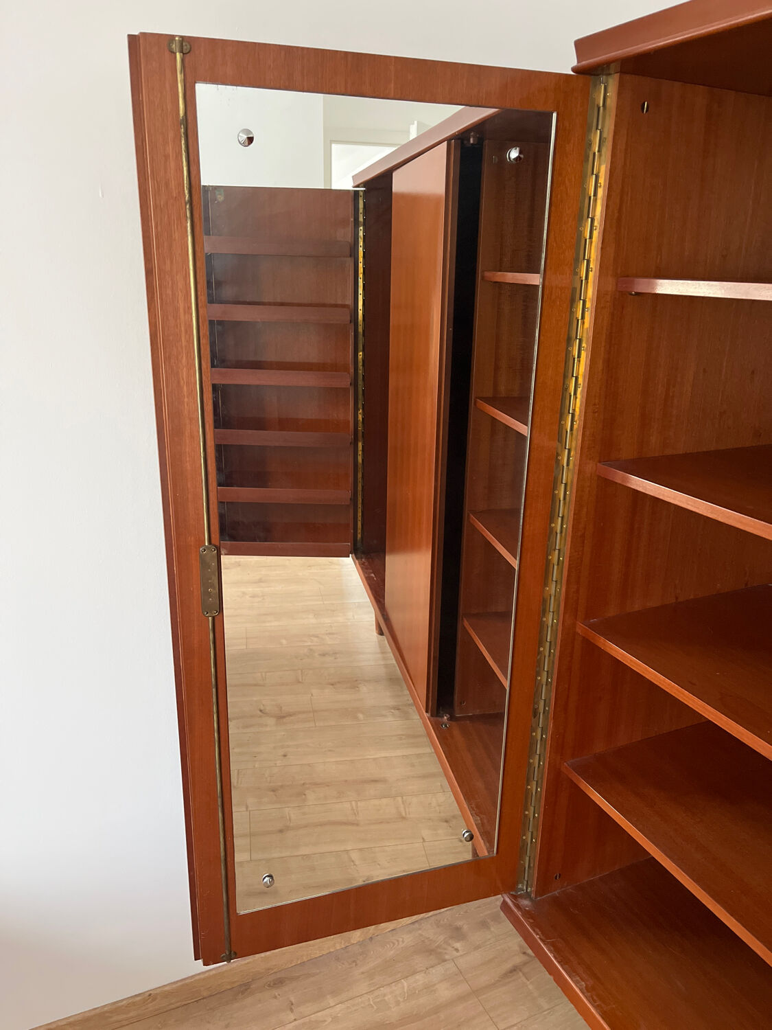 Vintage 1960s wardrobe shelf furniture FNA