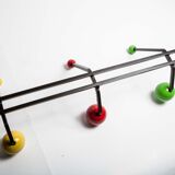 Coat rack 6 balls restored