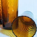 Lot de six verres en verre soufflé
