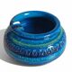 Bitossi Large Ashtray by Aldo Londi, Rimini Blu Ceramic, Italy, 1960s