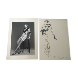 Jean-Louis Scherrer: fashion illustration - press photography 1991