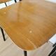 Set of 4 vintage school chairs / retro wooden dining chair with metal base / stol kamnik yugoslavia