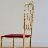 Chaise Chiavari Hollywood Regency 1960