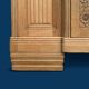 Parisian Art Deco style wardrobe in solid raw oak, 1950
