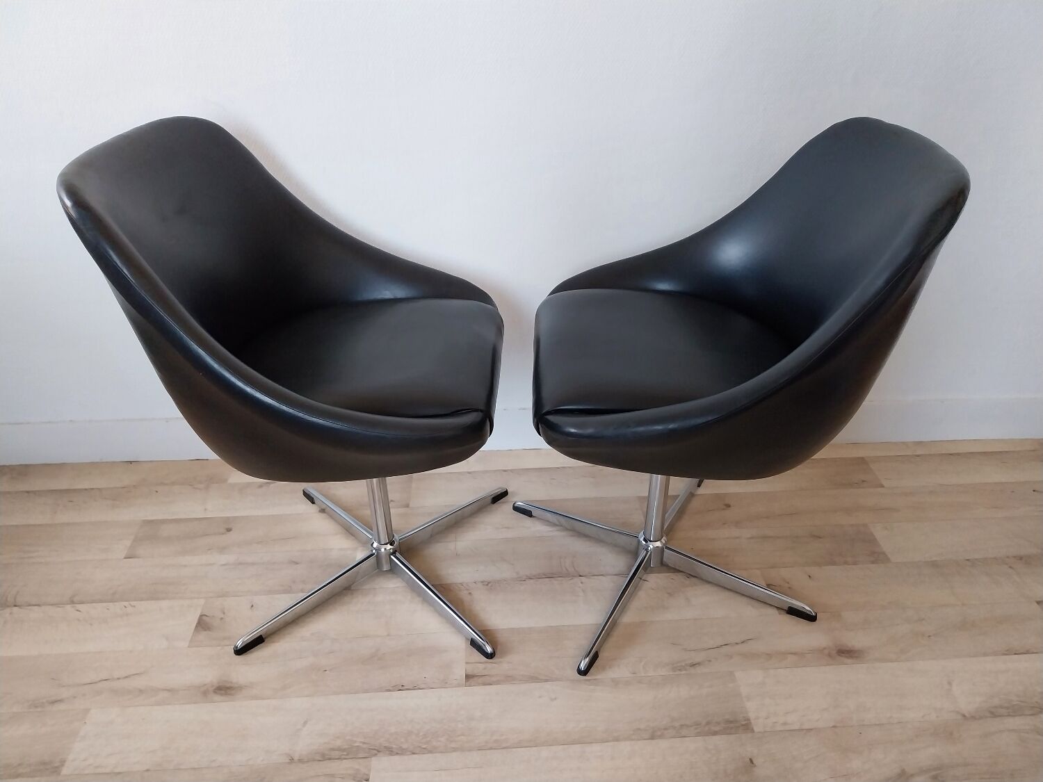 Fauteuils pivotant années 70