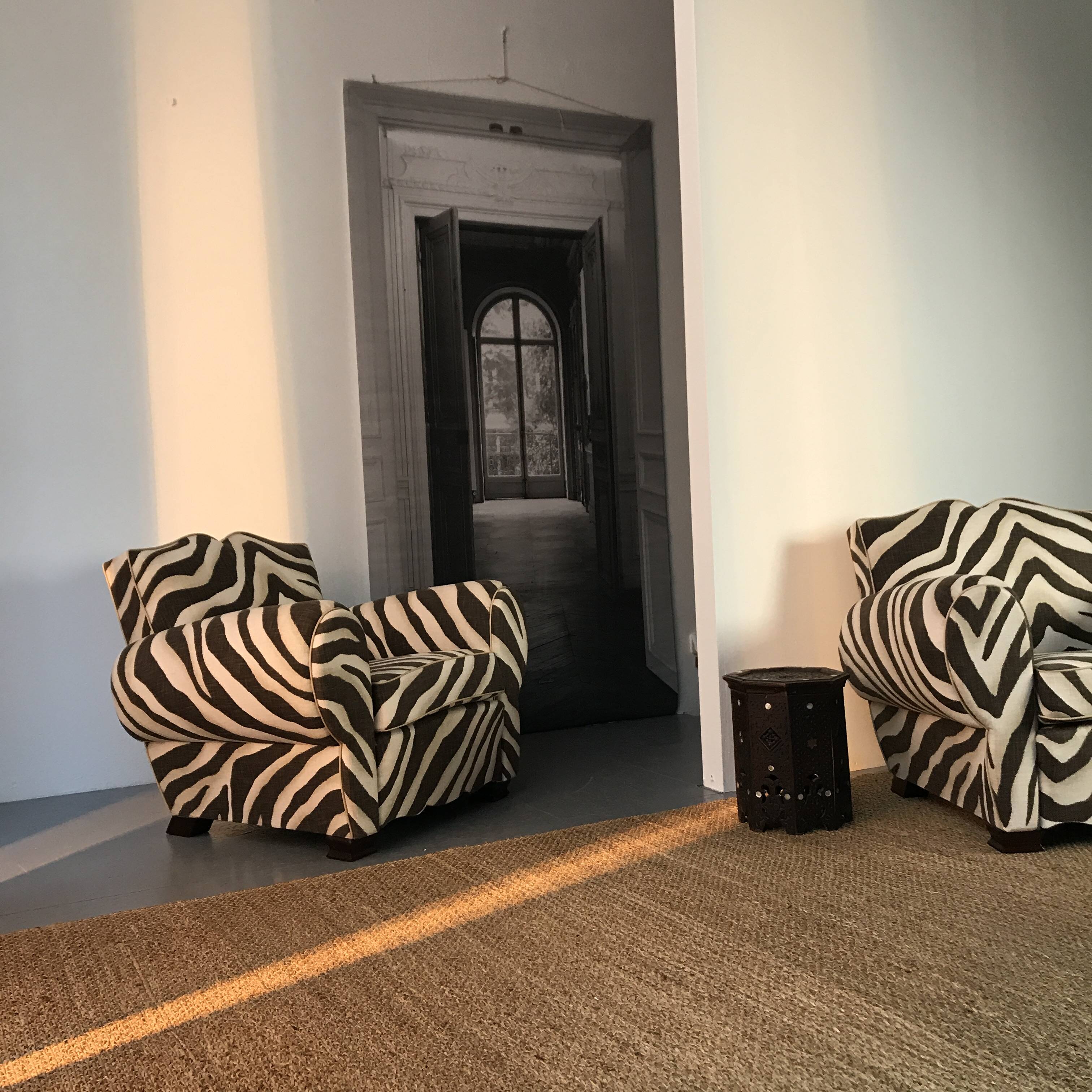 French moustache club chair, 1950s