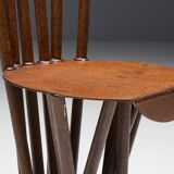 Industrial Wabi Sabi Primitive Chairs, France, 1950s