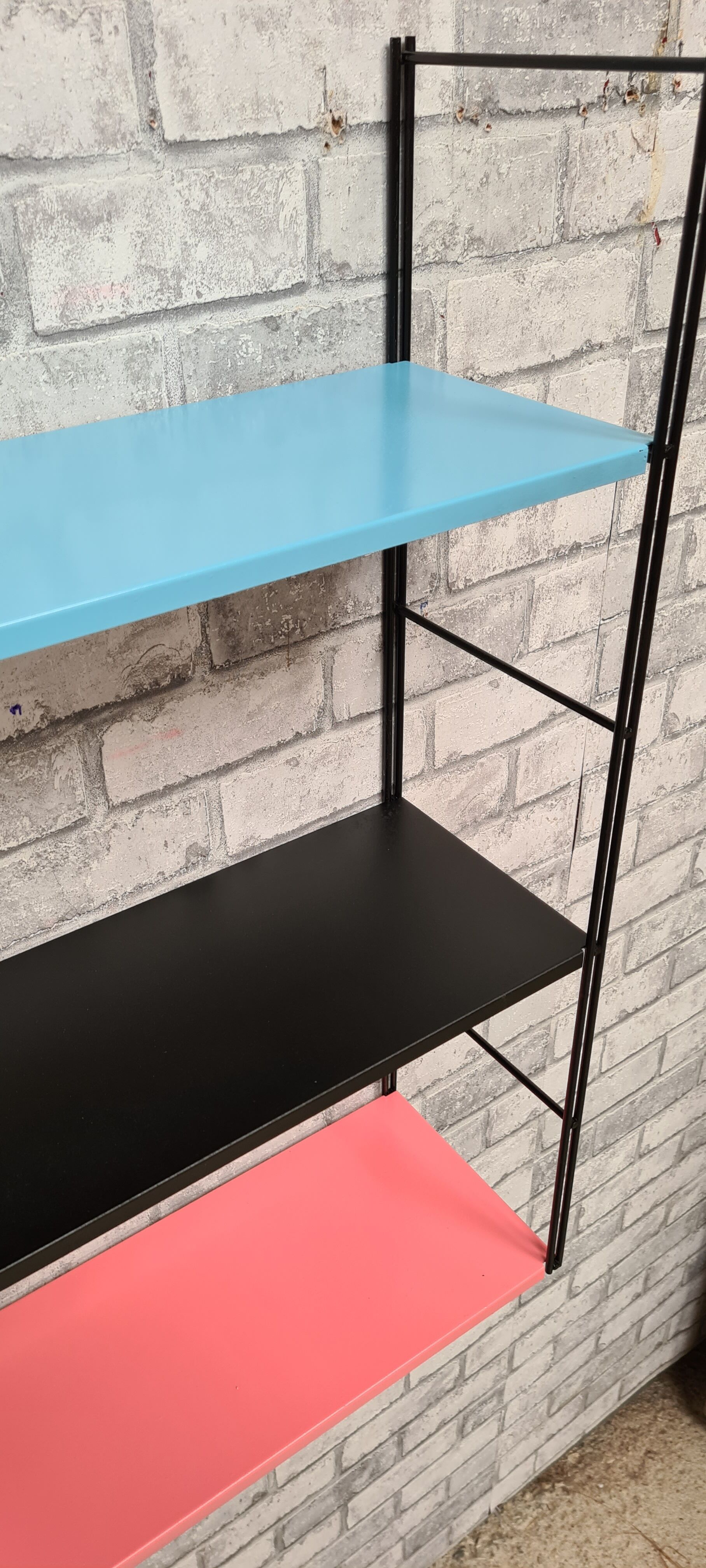 Metal shelves
