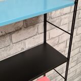 Metal shelves