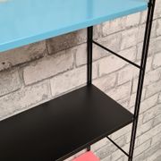 Metal shelves