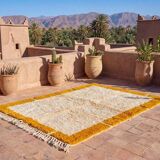 Traditional handmade pure wool Berber rug size 250x250 cm