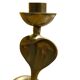 Brass cobra candle holder