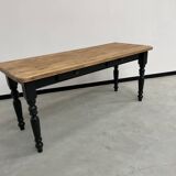 Farm table desk turned legs