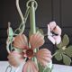 Ancien lustre fleuri italien